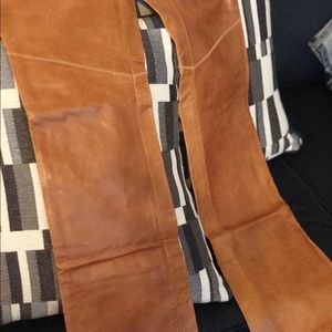 Gap Beige Leather Pants
